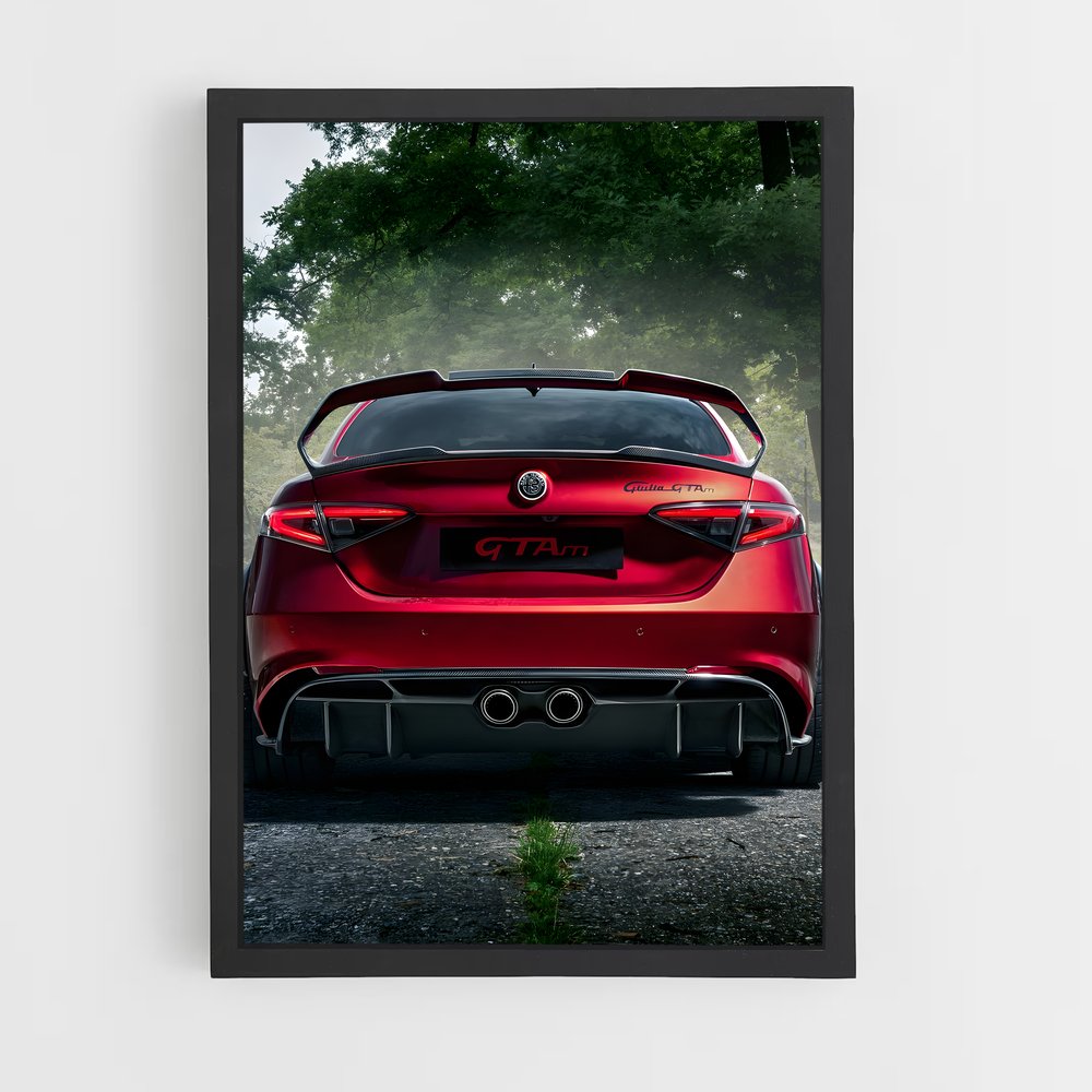Poster Rouge Vitesse – affiche Alfa Romeo (vue 2)